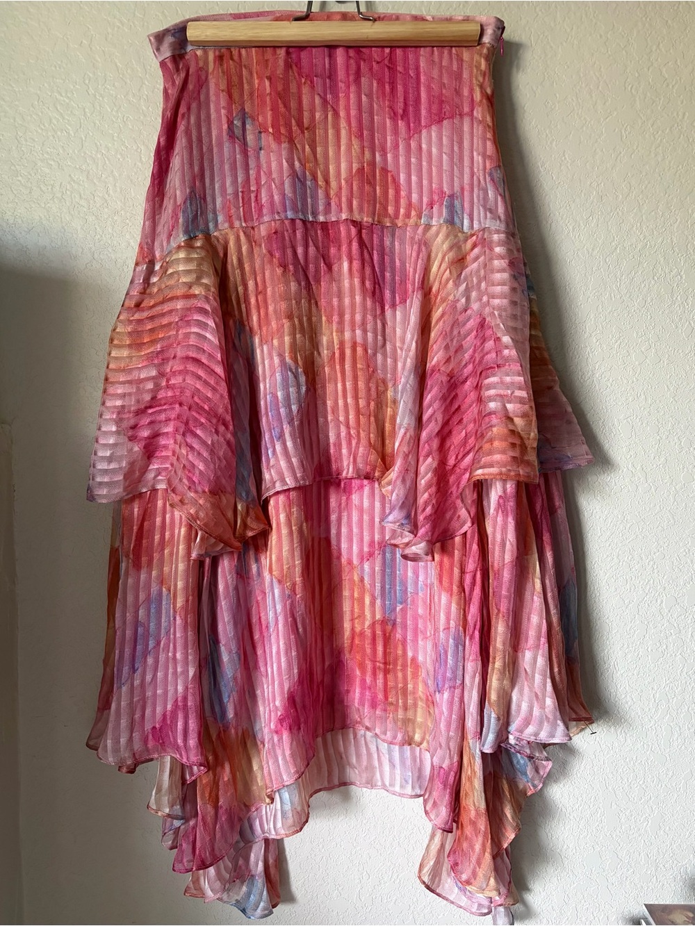 SET of loveshackfancy silk Willow top and Alex midi skirt size small - Picture 9 of 16